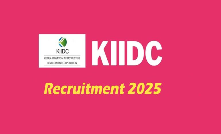 kerala irrigation department kiidc internship job for btech