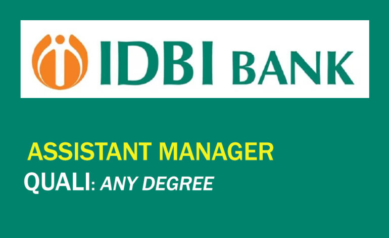 IDBI bank assistant manager recruitment 2025