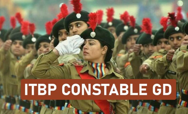 ITBP constable gd recruitment 2025