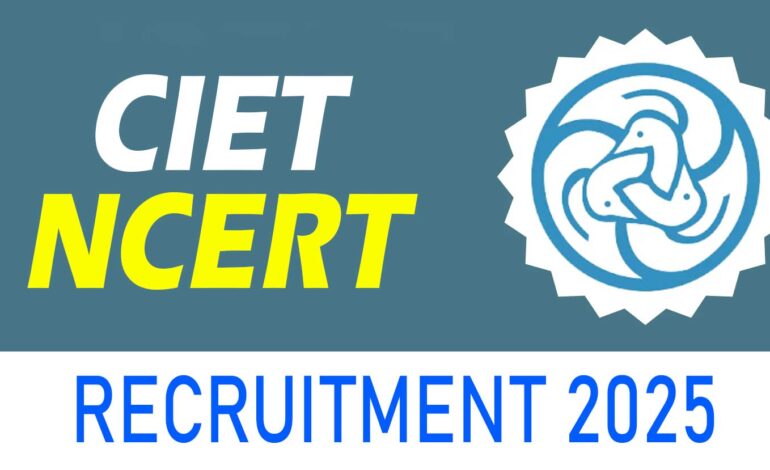 ciet-ncert project staff recruitment 2025 notification